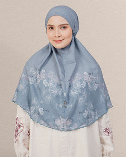 Baiti Soleil Khimar (Timeless) - Blue Denim