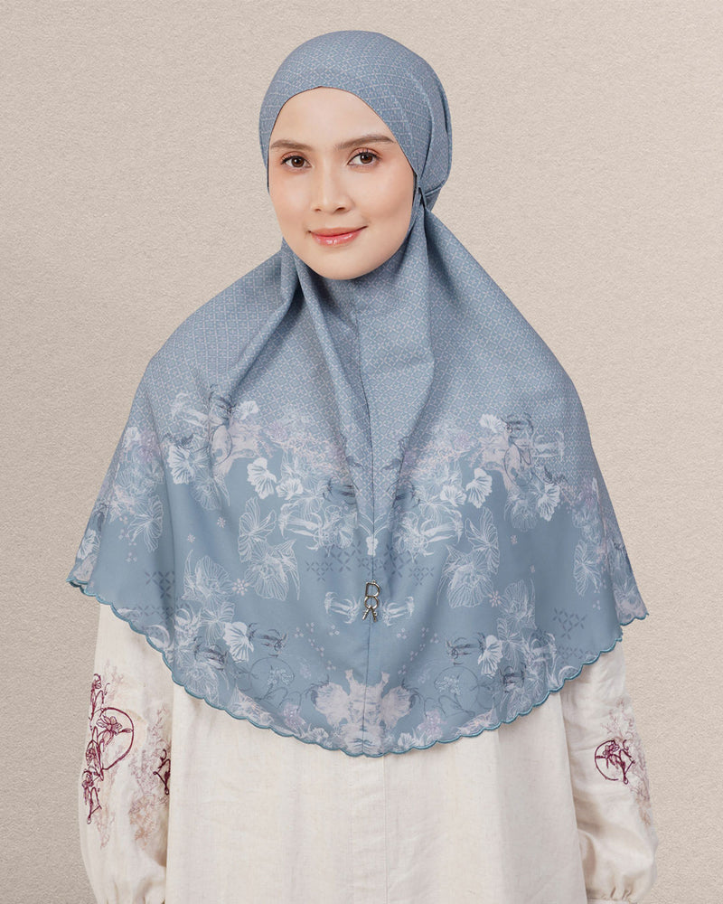 Baiti Soleil Khimar (Timeless) - Blue Denim