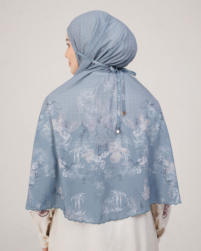 Baiti Soleil Khimar (Timeless) - Blue Denim