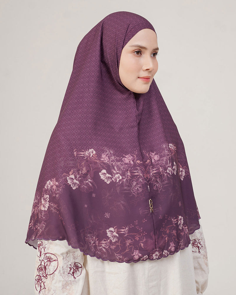 Baiti Soleil Khimar (Timeless) - Plum