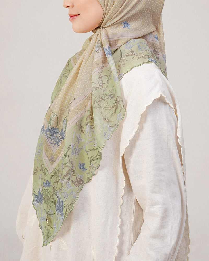Soleil Scarf - Lime Creme
