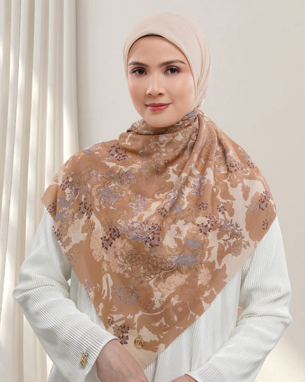 Soleil Scarf Syar'i - Dust Brown