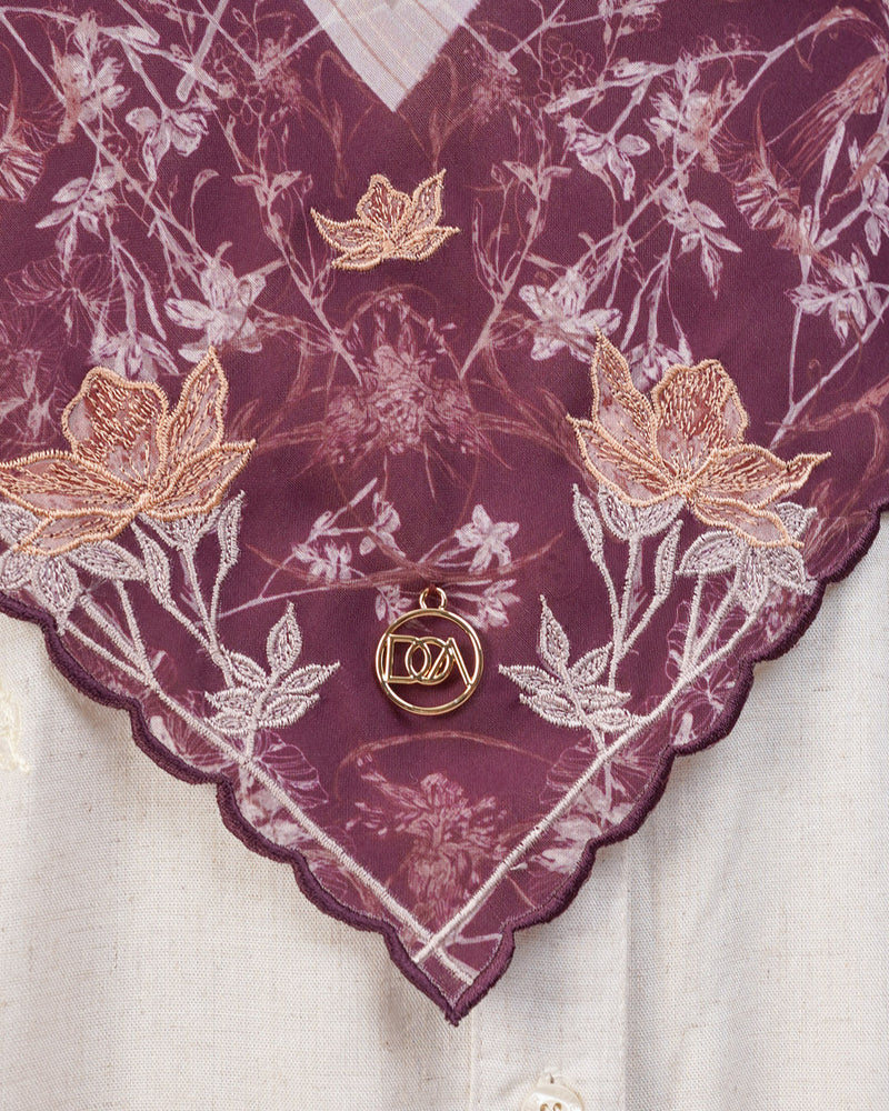 Soleil Scarf - Burgundy