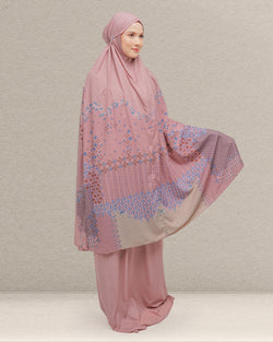 Zehra Travel Prayer Robe - Dusty Rose