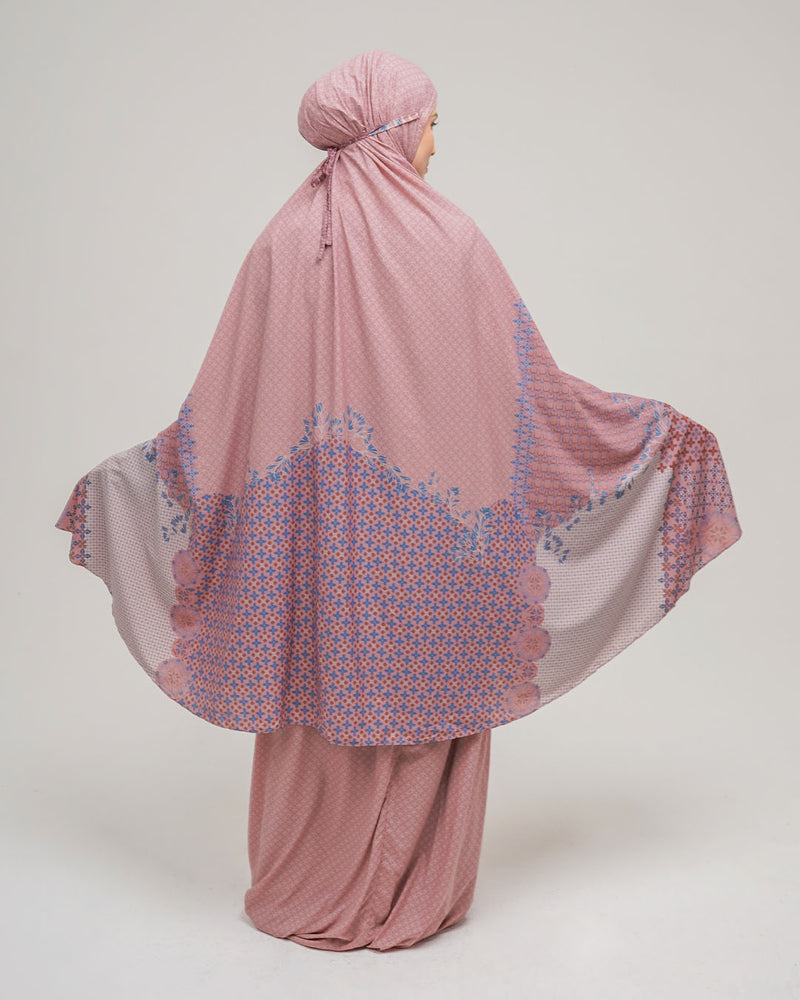 Zehra Travel Prayer Robe - Dusty Rose