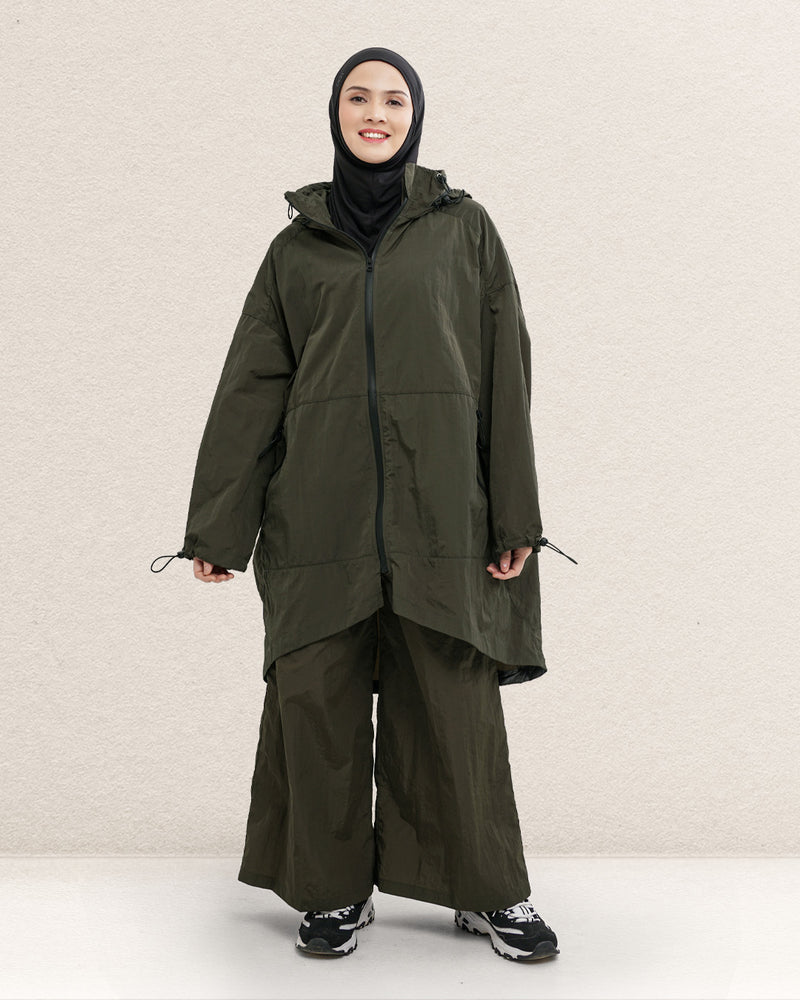 Active Jacket Olive - Free Hijab Sport