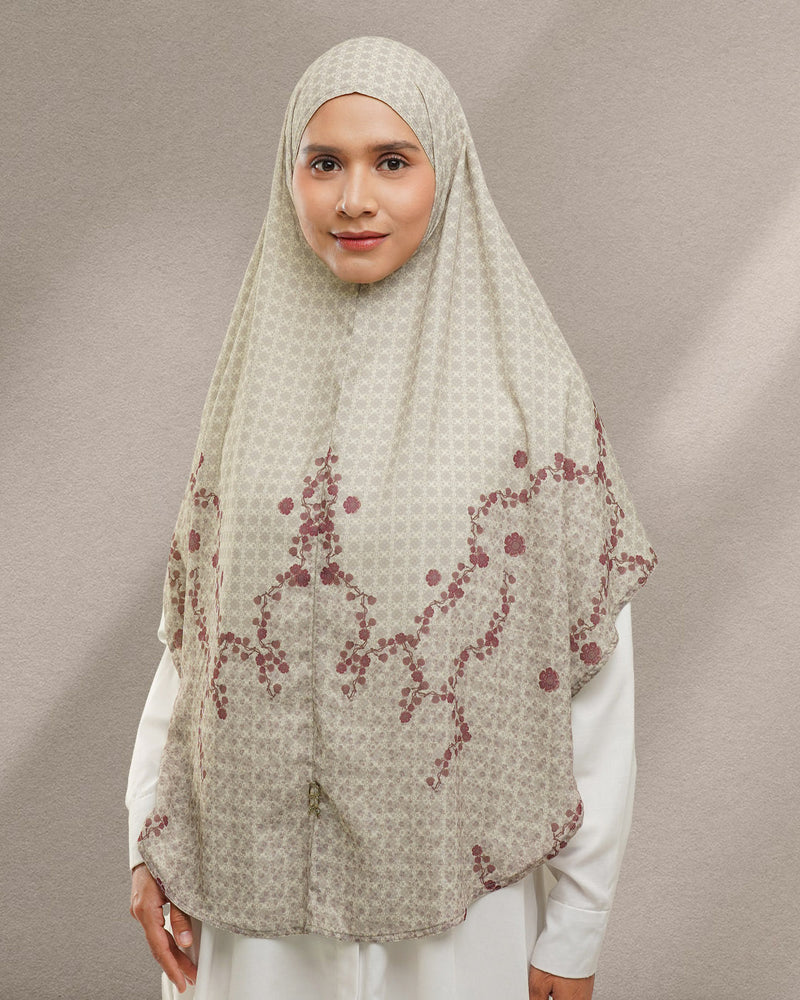 Baiti Luna Khimar Syar'i - Cream