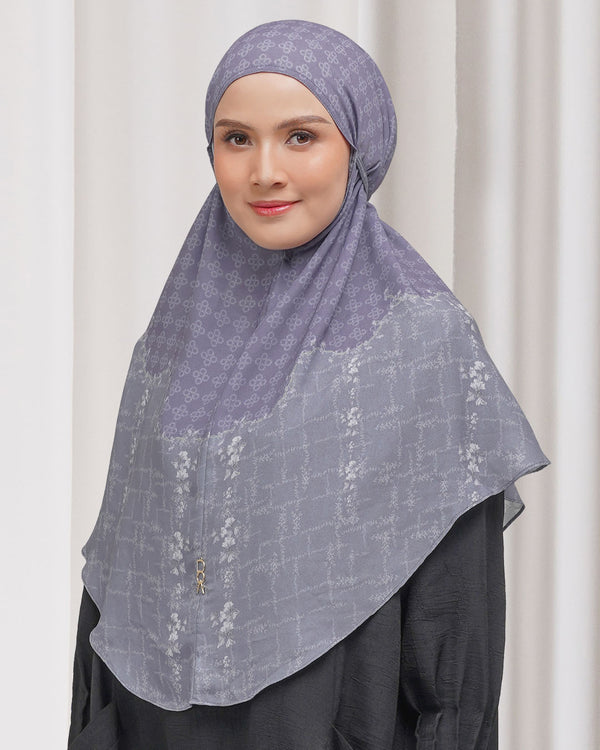 Baiti Silene Khimar ( Simplicity ) - Ash Purple