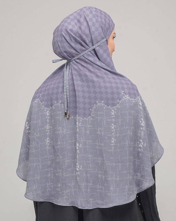 Baiti Silene Khimar ( Simplicity ) - Ash Purple