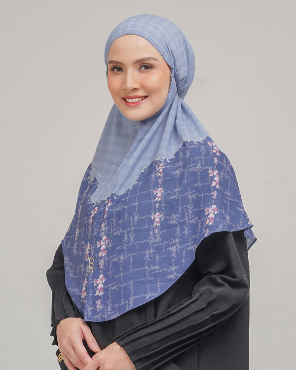 Baiti Silene Khimar ( Simplicity ) - Blue Denim