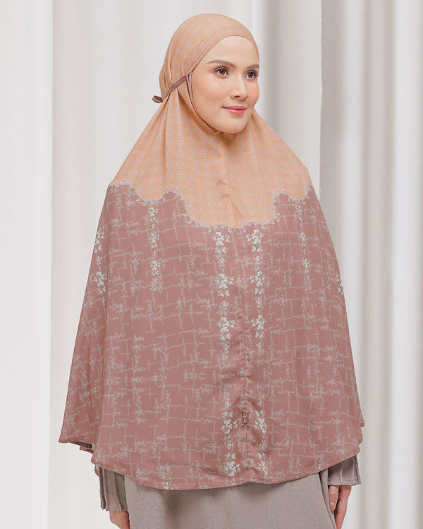 Baiti Silene Khimar Syar'i - Coral Salmon