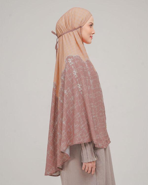 Baiti Silene Khimar Syar'i - Coral Salmon