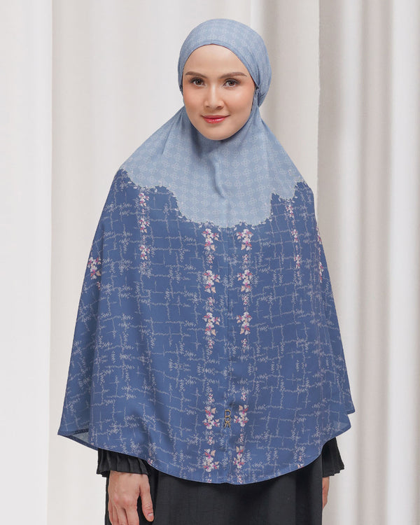 Baiti Silene Khimar Syar'i - Blue Denim