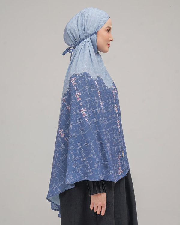 Baiti Silene Khimar Syar'i - Blue Denim