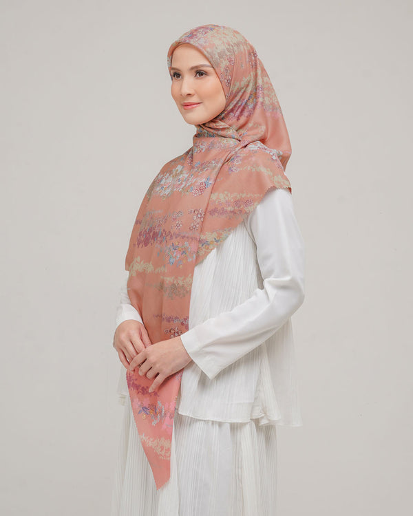 Silene Scarf Syar'i - Salmon