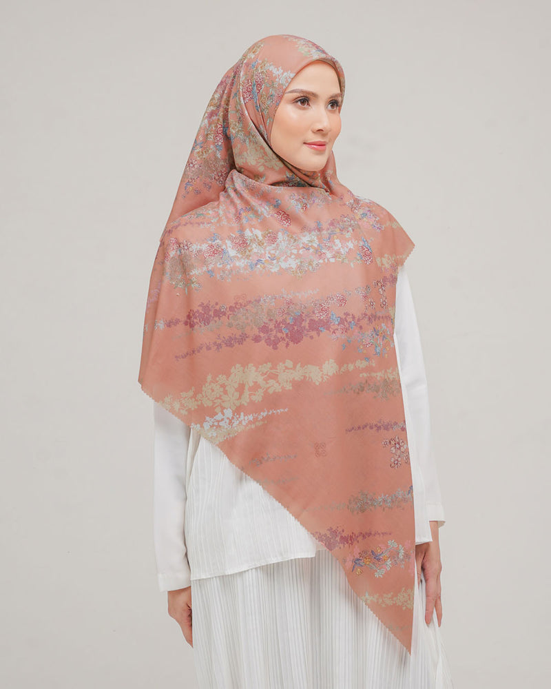 Silene Scarf Syar'i - Salmon