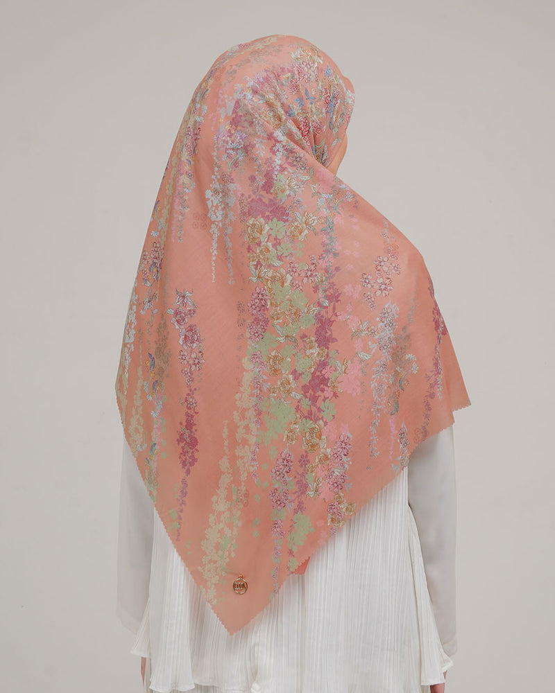 Silene Scarf Syar'i - Salmon