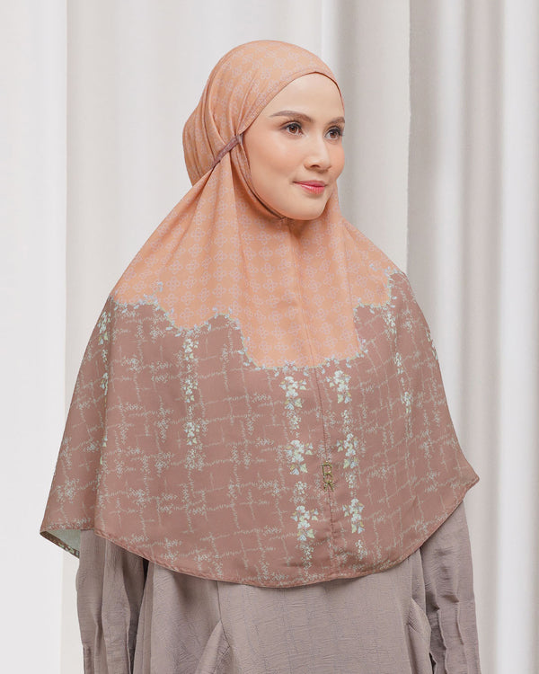 Baiti Silene Khimar ( Timeless ) - Coral Salmon