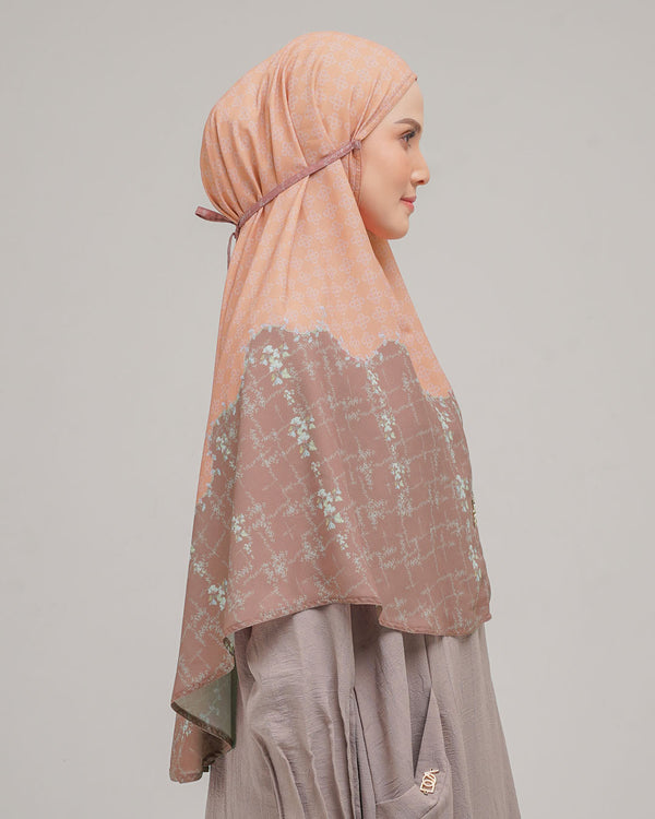 Baiti Silene Khimar ( Timeless ) - Coral Salmon