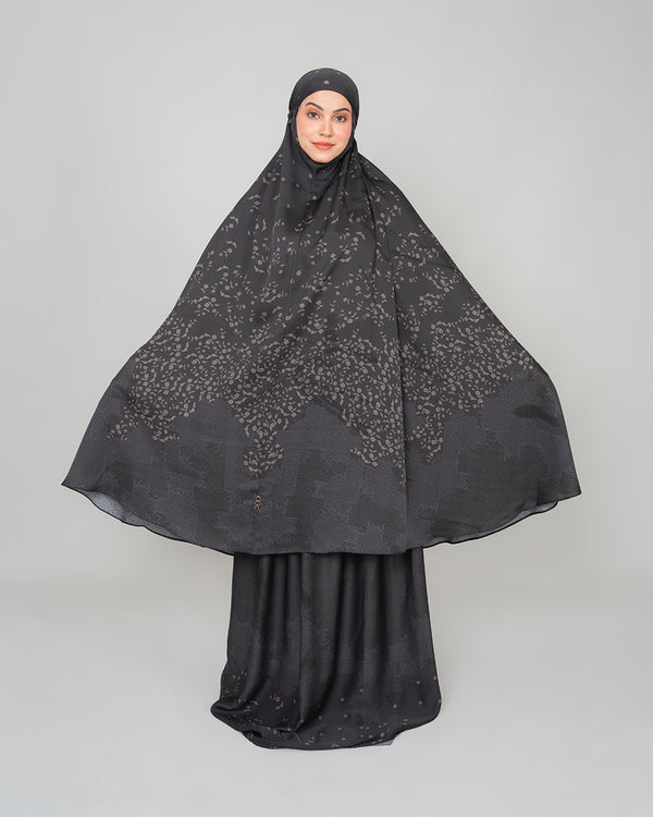 Fayla Prayer Robe - Midnight Black