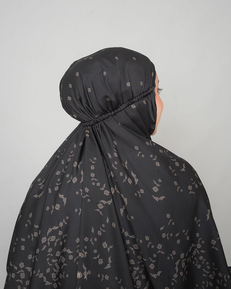 Fayla Prayer Robe - Midnight Black