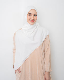 Maiza Scarf Syari - Broken White