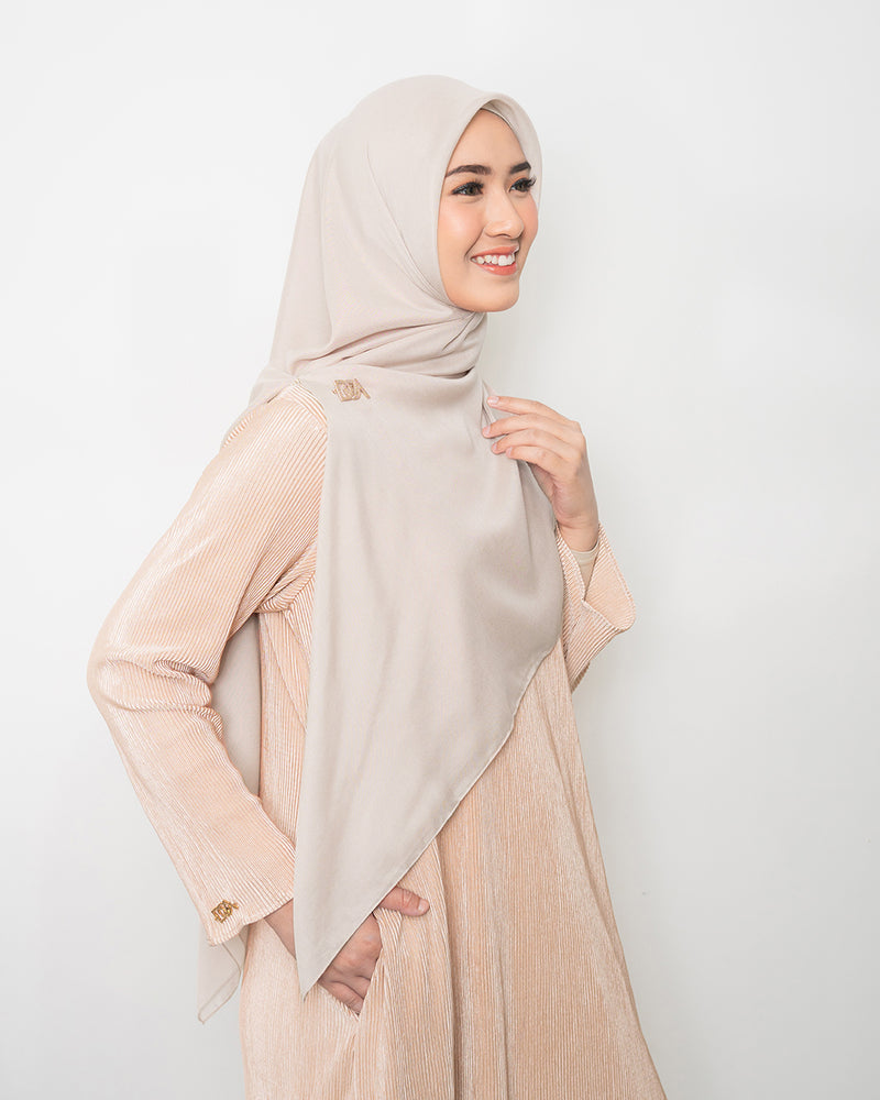 Maiza Scarf Syari - Cloud Creme