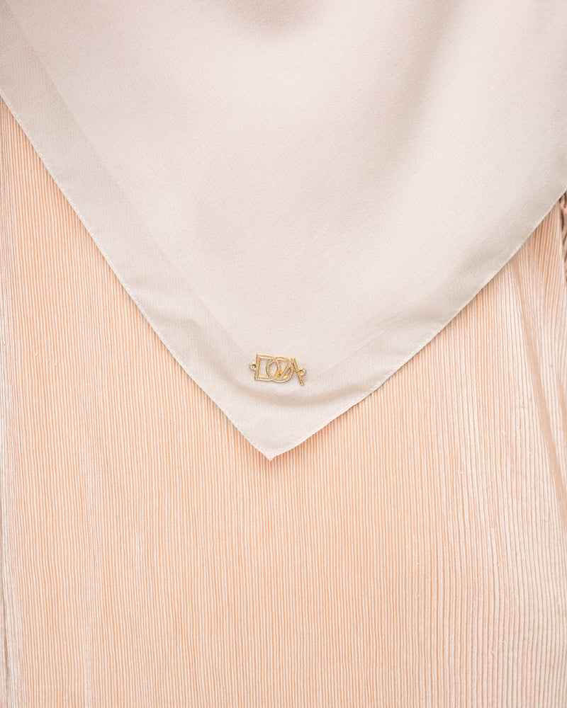 Maiza Scarf Syari - Cloud Creme