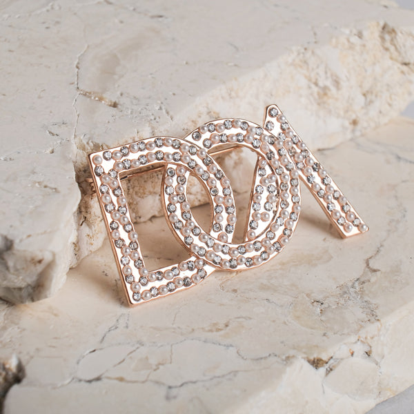 Clairé Signature Brooch - Rose Gold