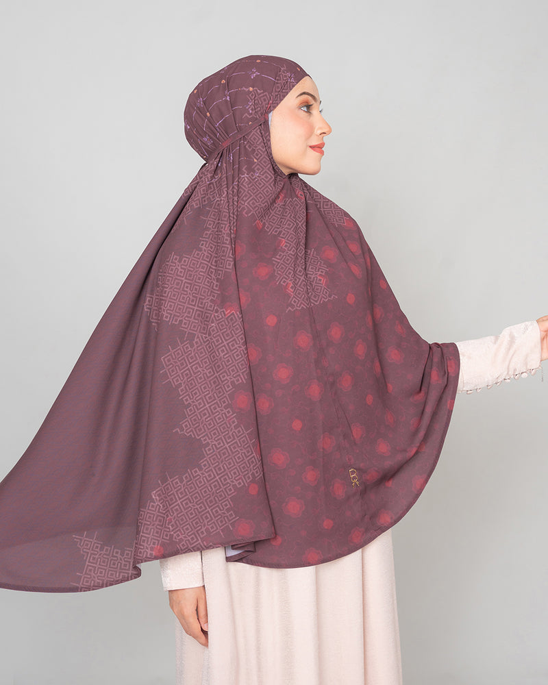 Baiti Fayla Khimar V2 Syar'i - Carter Plum