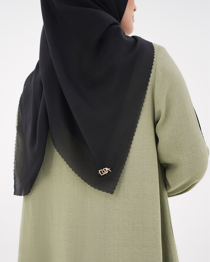 Voal Plain - Black